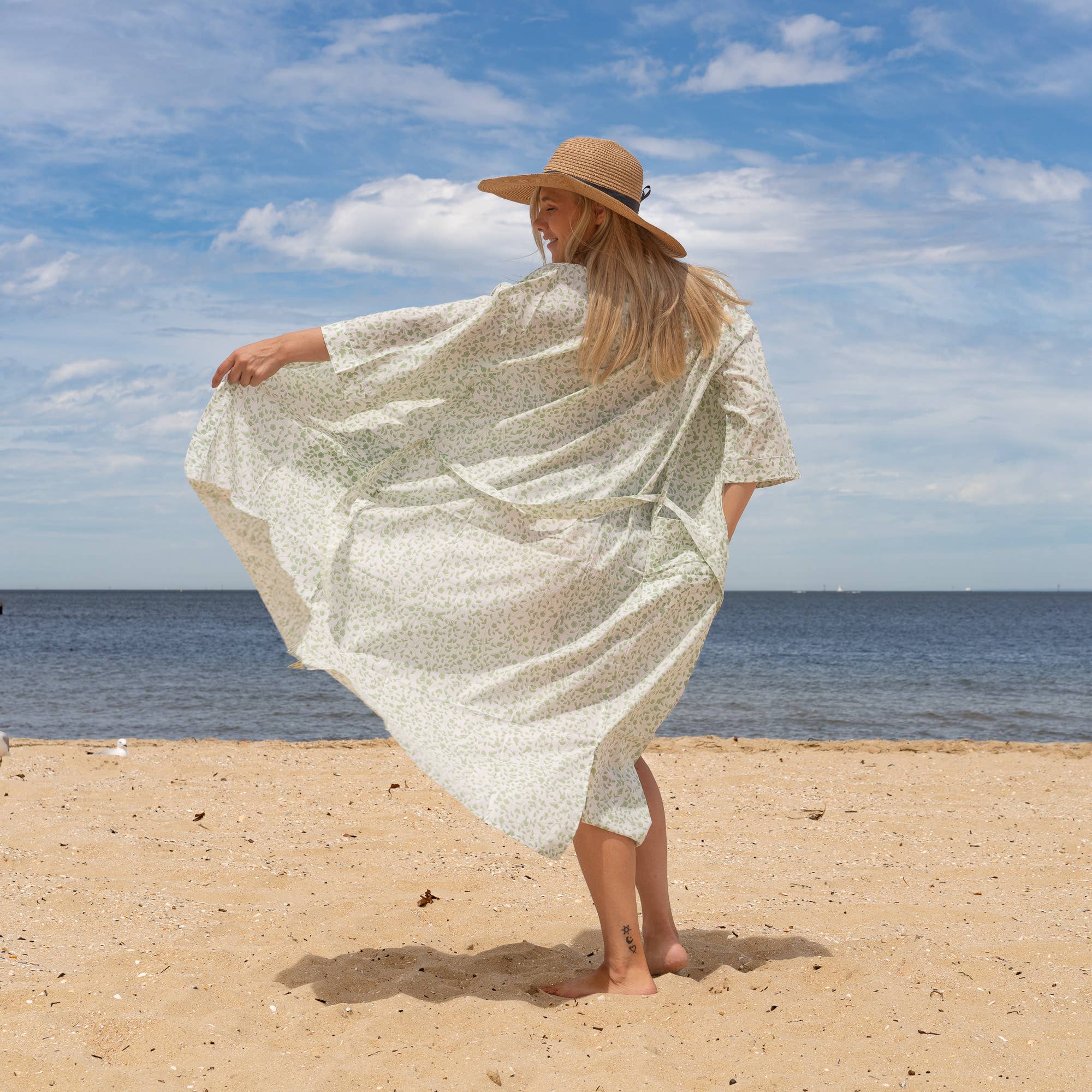 SHANAYA' Women's Cotton Kimono Robe - Timeless Wear