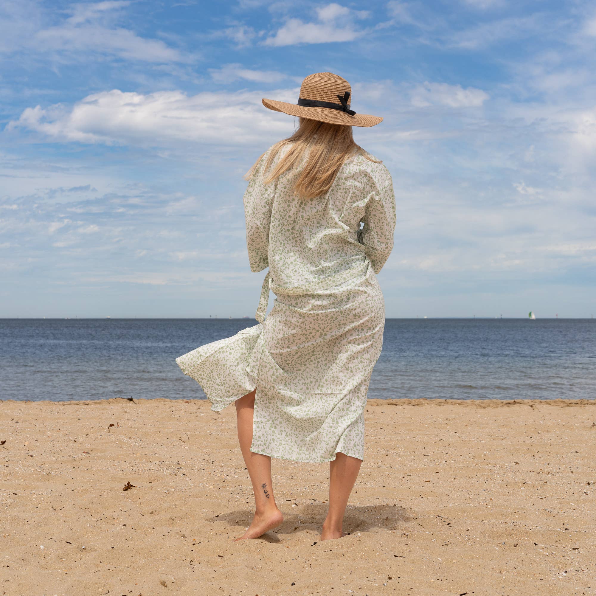 SHANAYA' Women's Cotton Kimono Robe - Timeless Wear