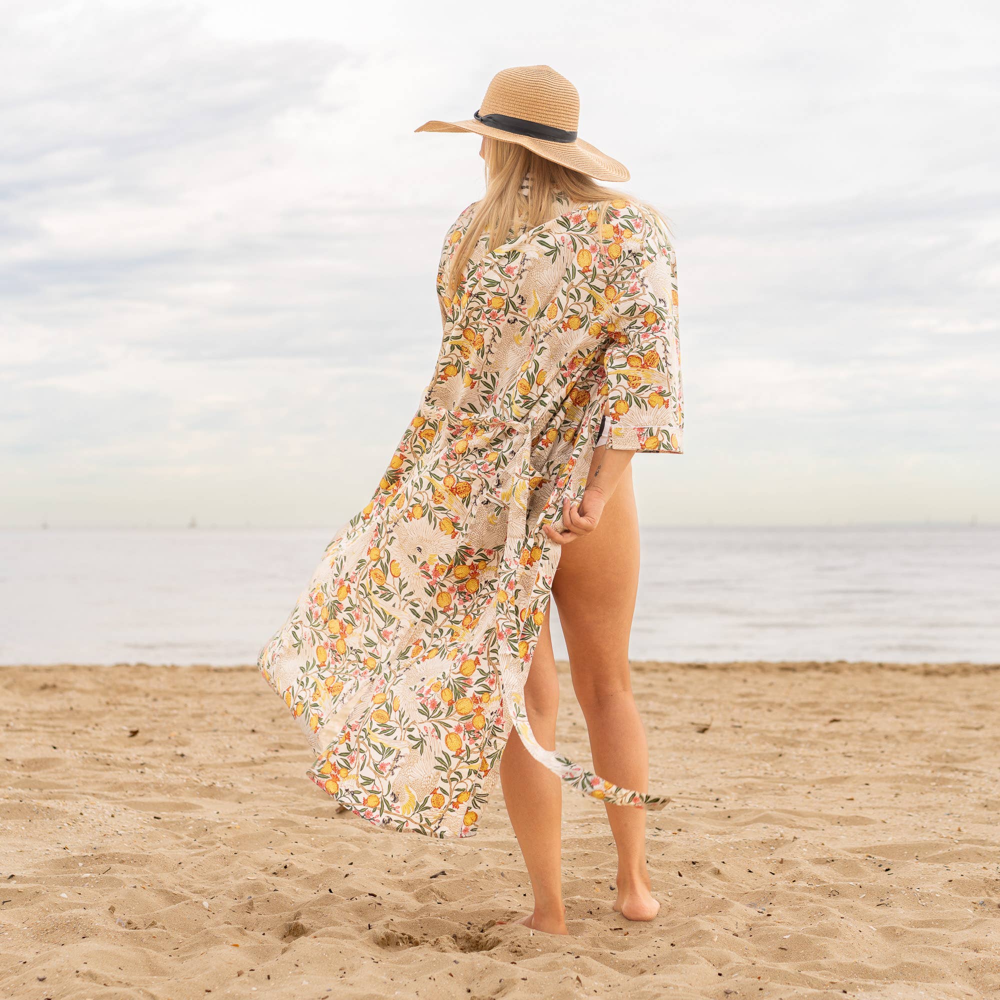 ANYA' Women's Cotton Kimono Robe - Simple and Chic