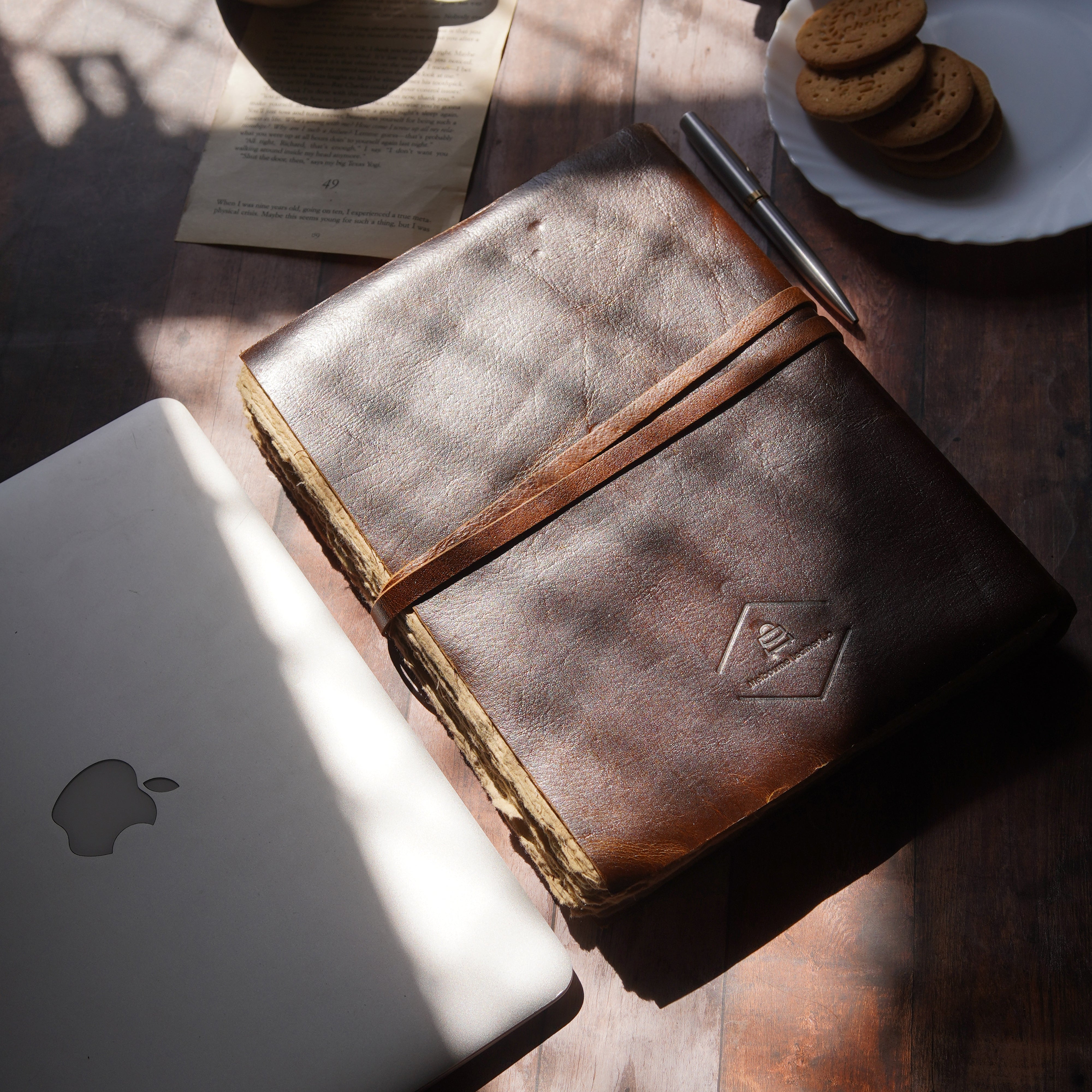 Timeless Explorer - A4 Vintage Leather Journal Notebook