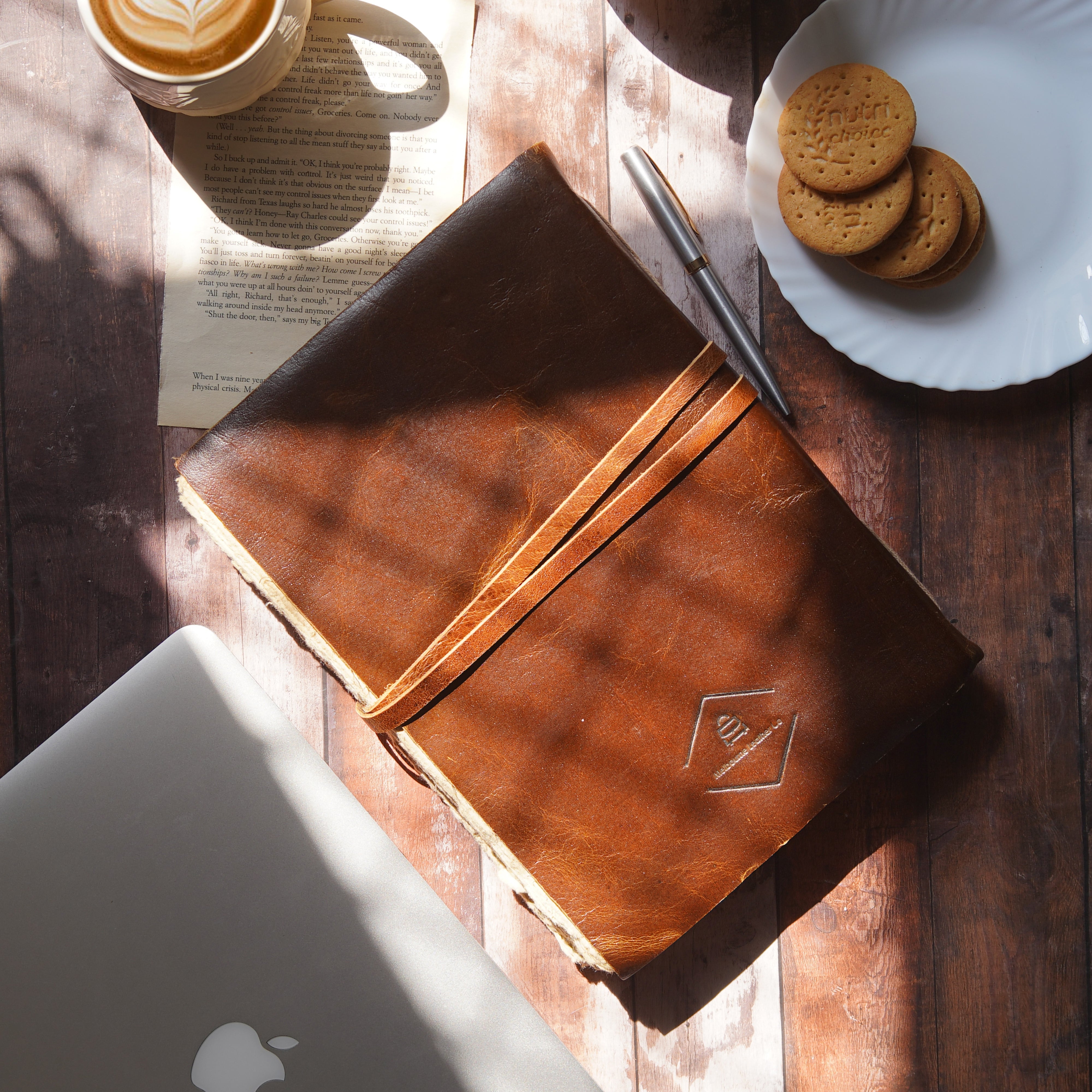 Timeless Explorer - A4 Vintage Leather Journal Notebook