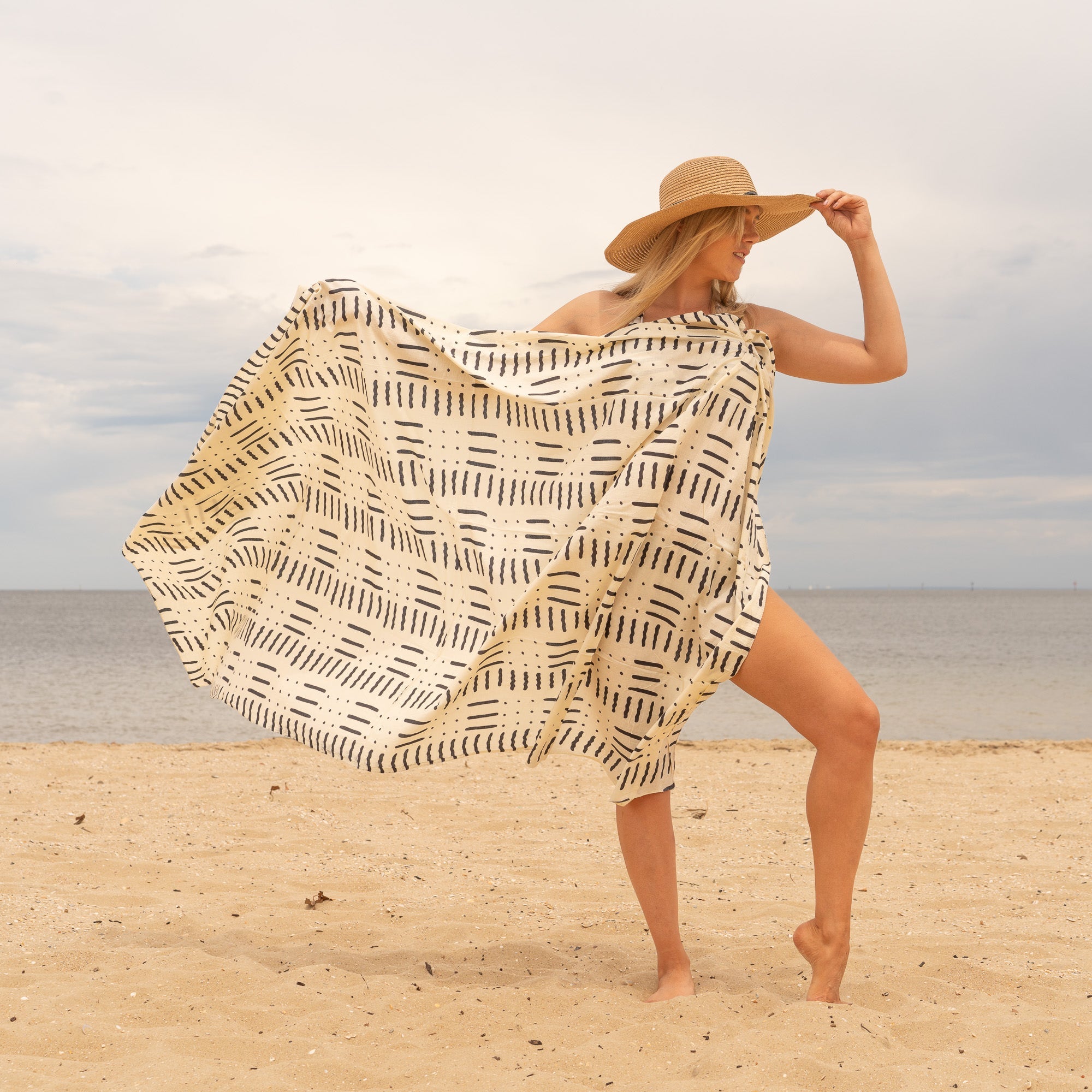 Tribal Geometric 100% Cotton Sarong