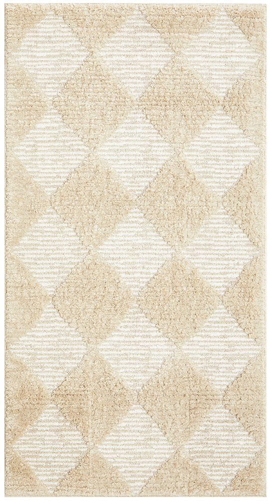 Marigold Aylin Diamond Beige Rug - Luxe & Elegant