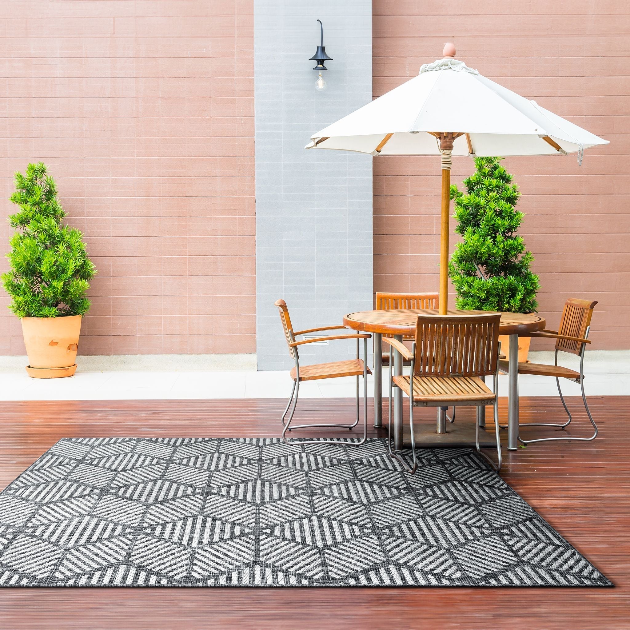 Alfresco 420 Grey Rug - Durable Indoor/Outdoor Rug