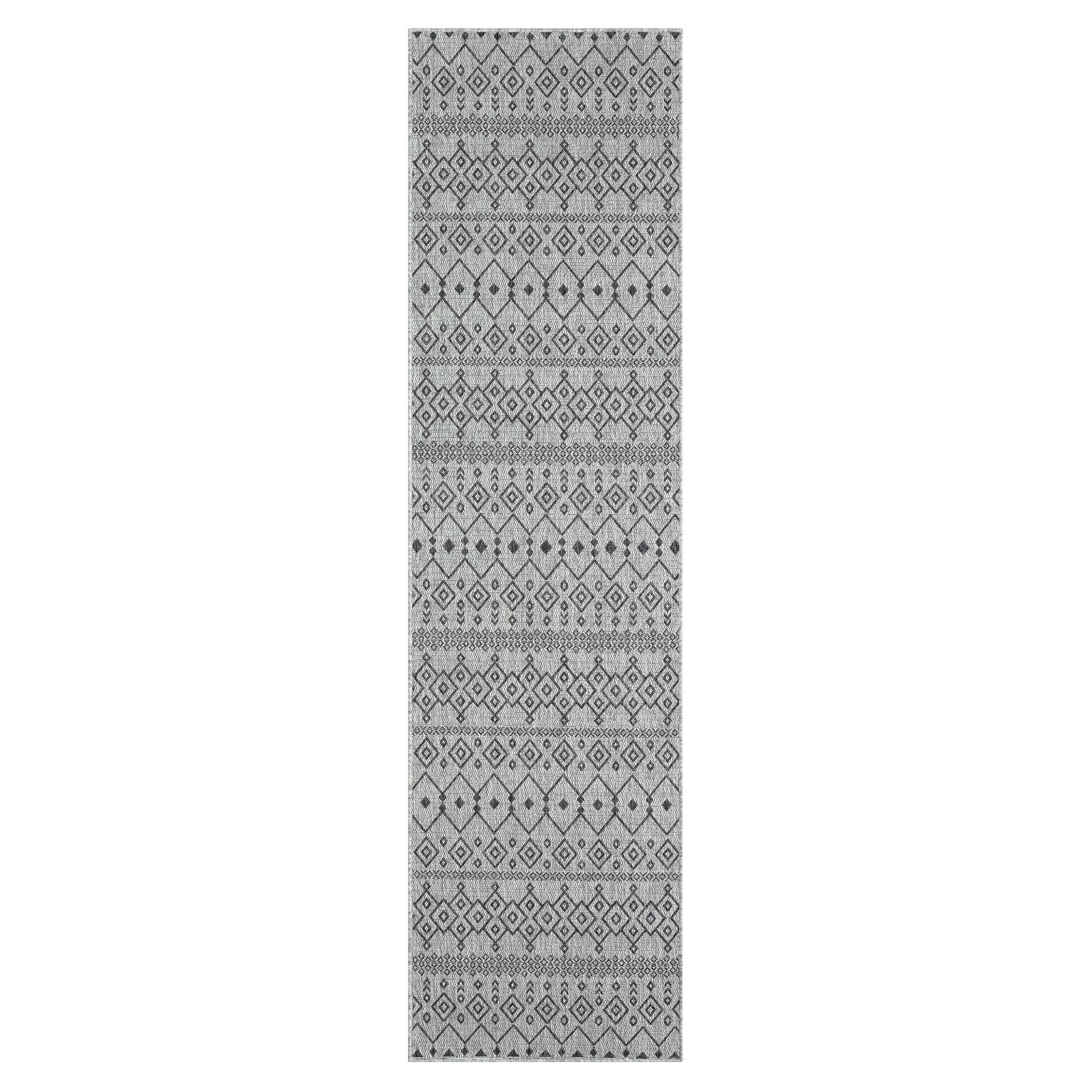 Alfresco 423 Lava Grey Runner Rug - Refined Hallway Rug