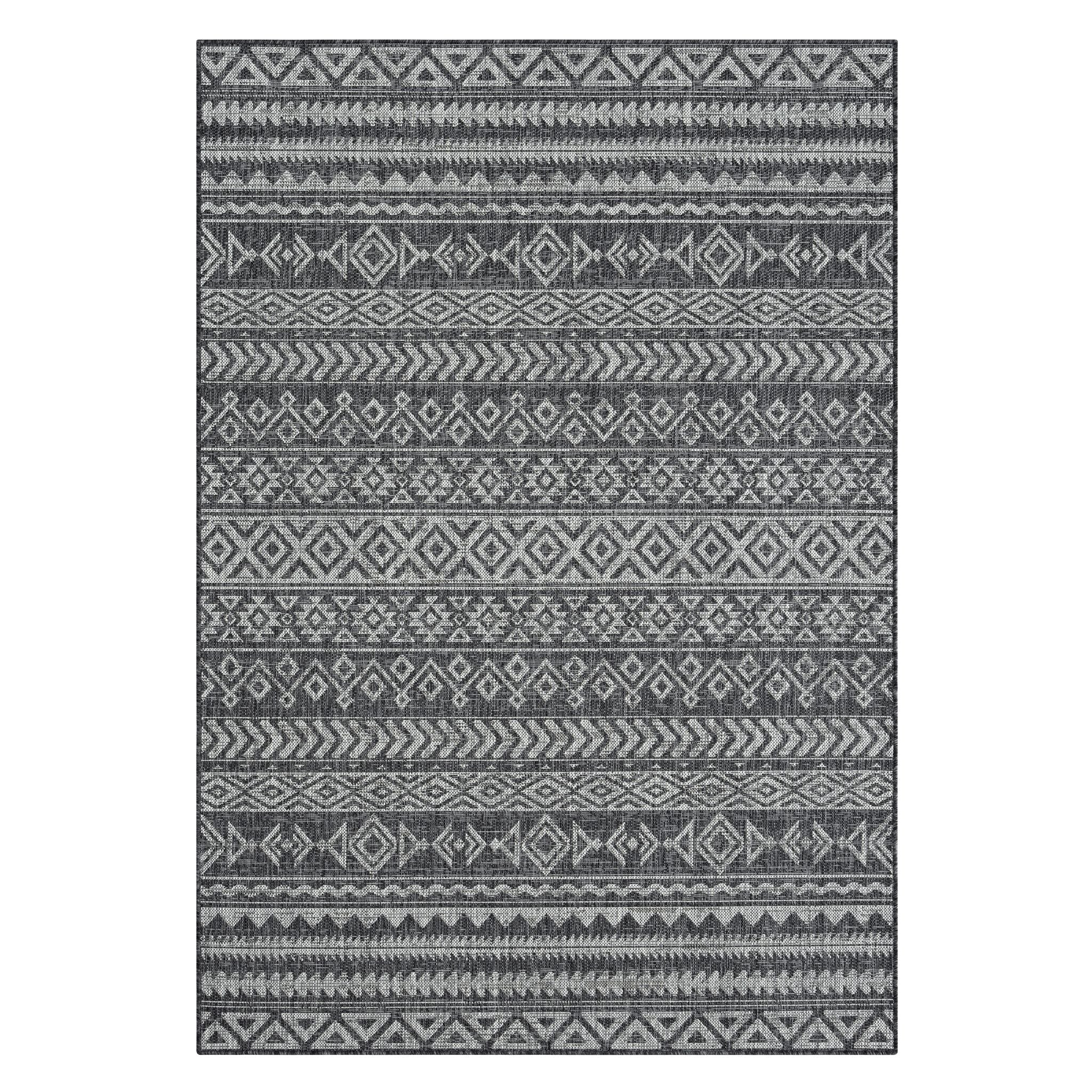 Alfresco 421 Dark Grey Rug - Weatherproof & Elegant