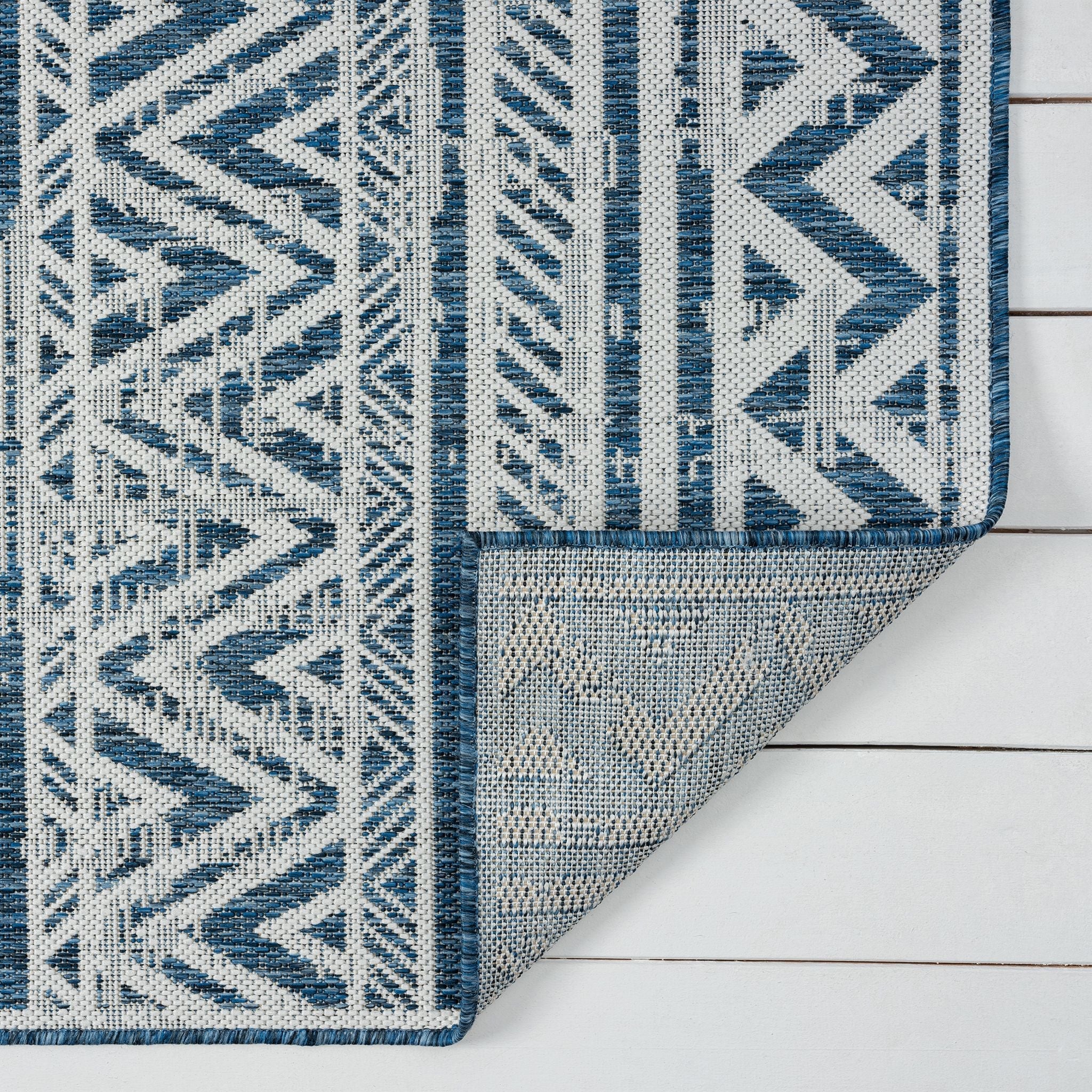 Patio 453 Frost Light Blue Runner Rug - Hallway Accent