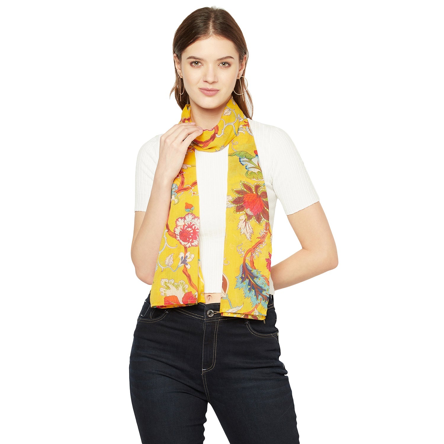 Paradise Blooms 100% Cotton Scarf