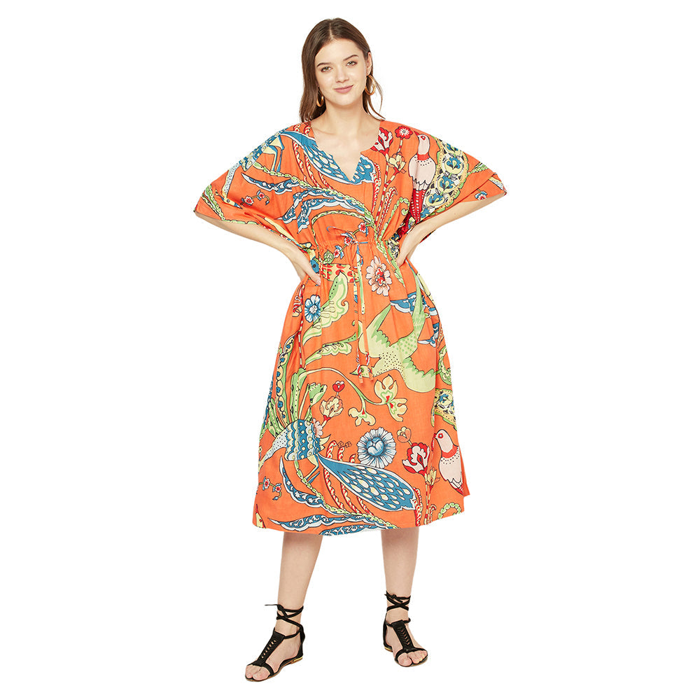 Blooming Bliss Cotton Kaftan - 100% Cotton