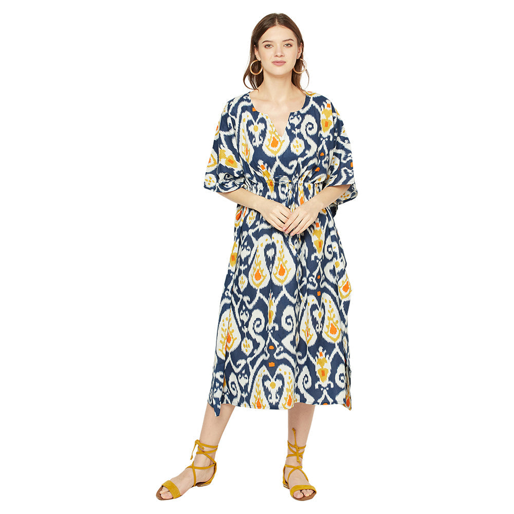 Nature's Tapestry Cotton Kaftan - 100% Cotton