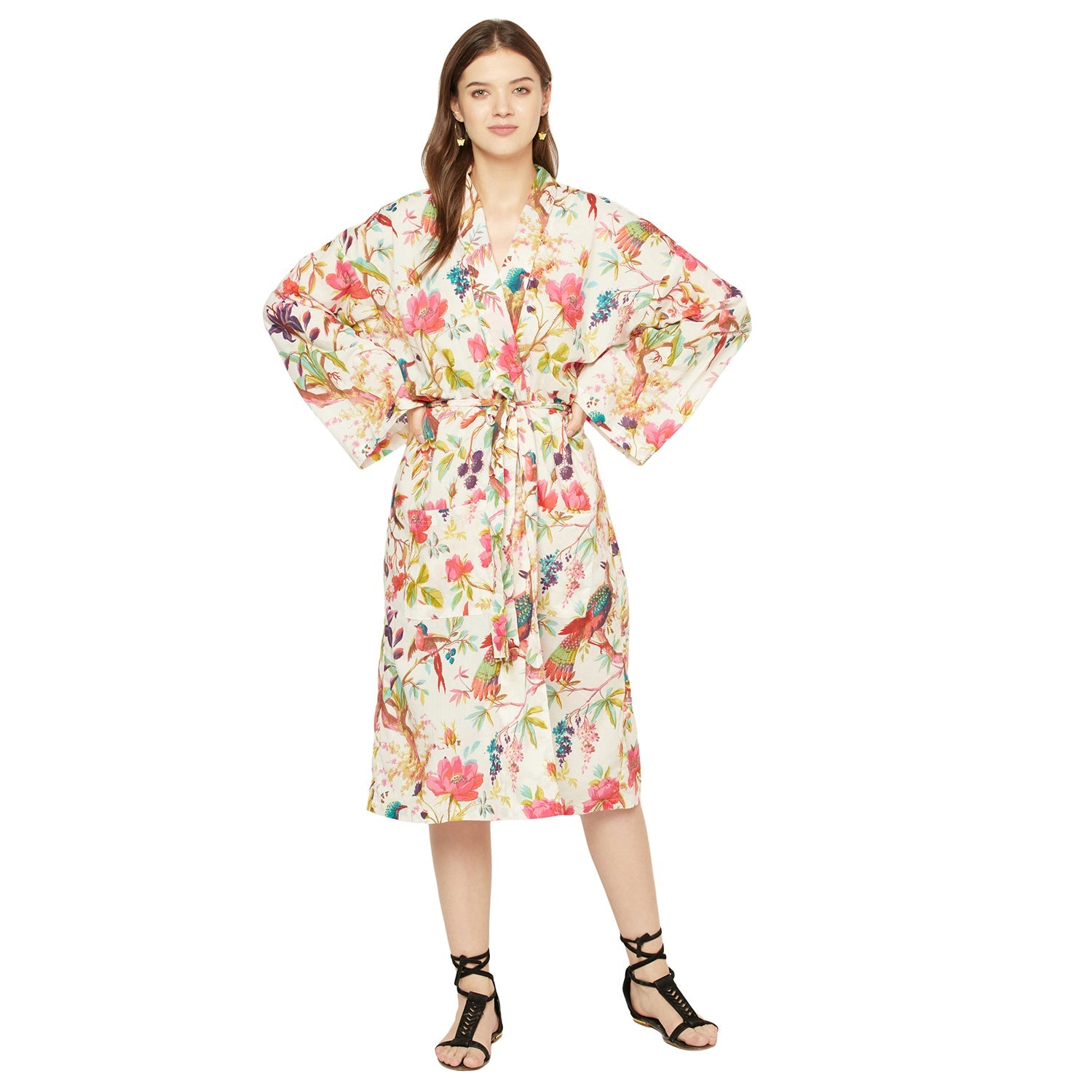 Birds of Paradise Cotton Kaftan