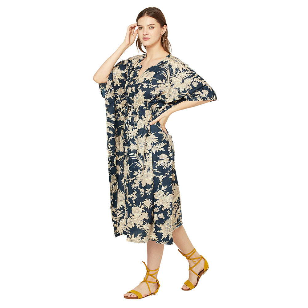 Botanical Beauty Cotton Kaftan - 100% Cotton