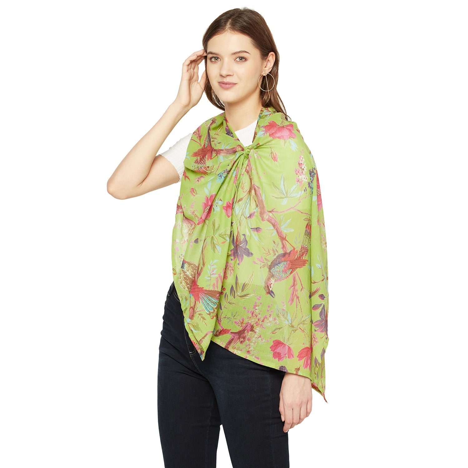 Garden Blooms 100% Cotton Scarf