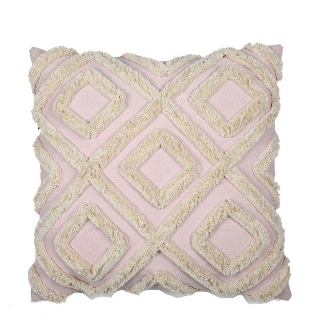 Textures & Tassels Wool Cushion Cover - Handwoven