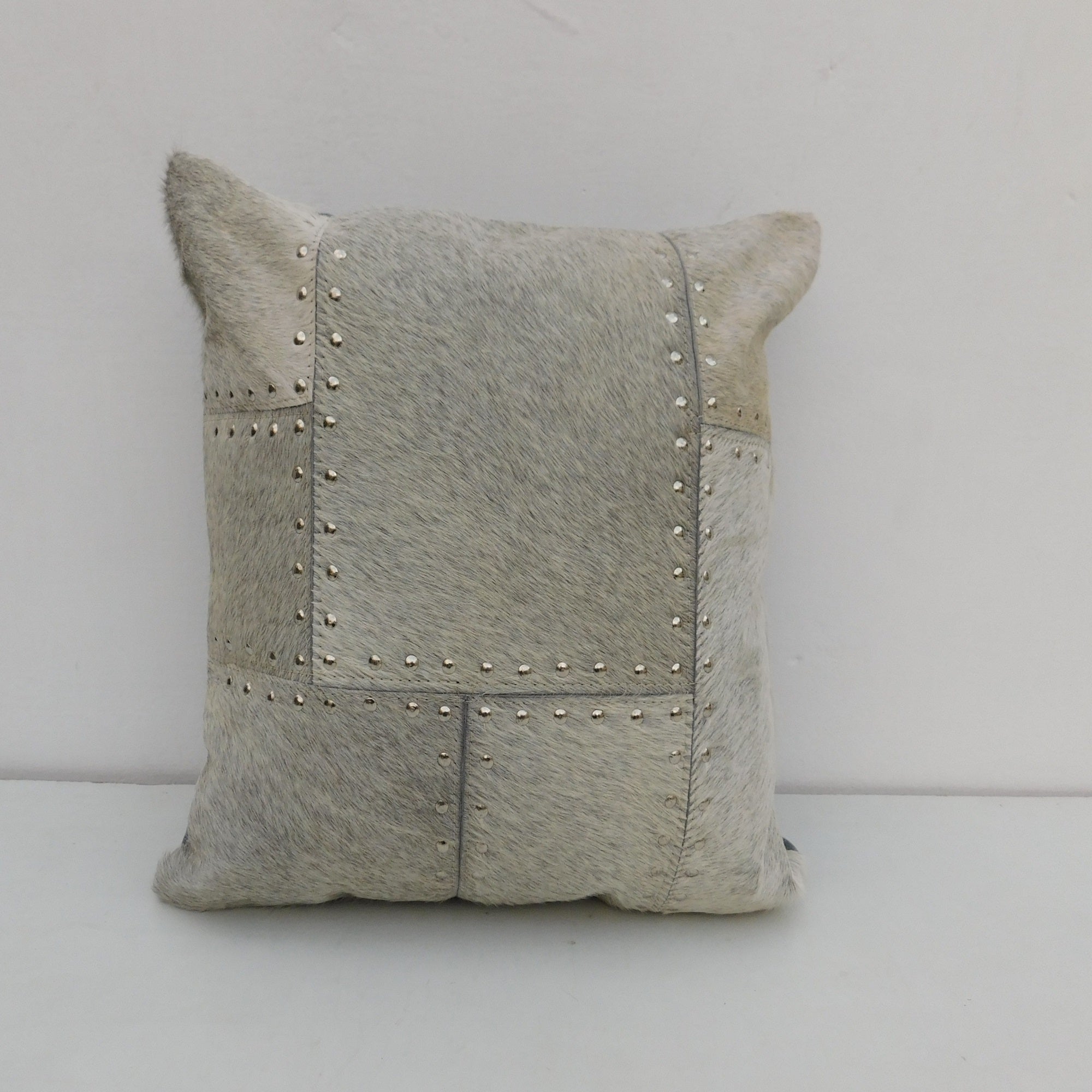 Grey - Exotic Cowhide Cushion Cover