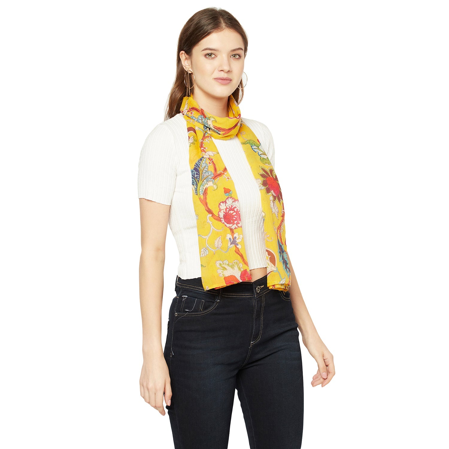 Paradise Blooms 100% Cotton Scarf