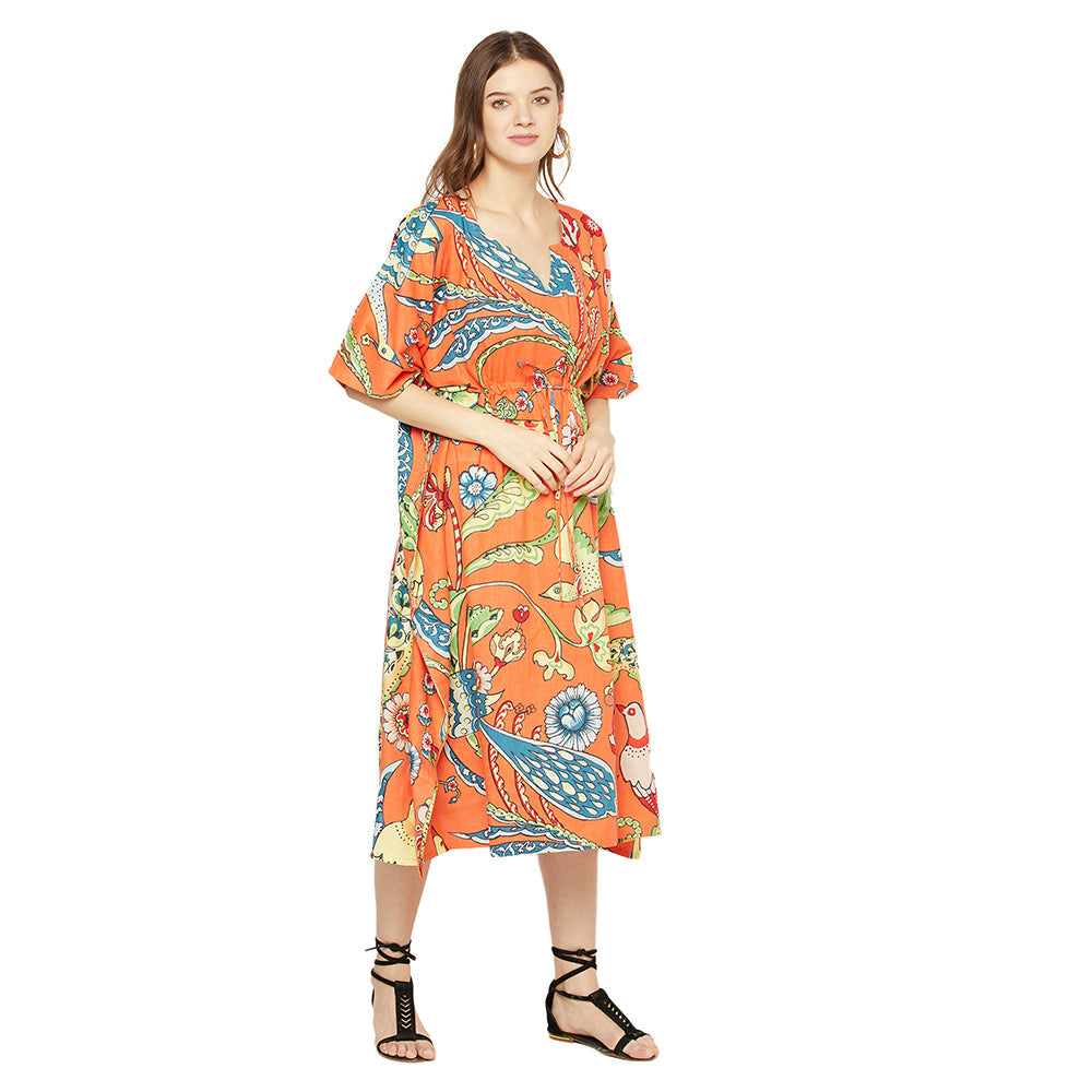 Blooming Bliss Cotton Kaftan - 100% Cotton