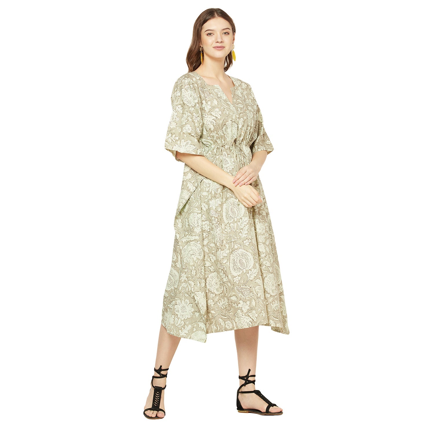 Garden Serenity - 100% Cotton Kaftan