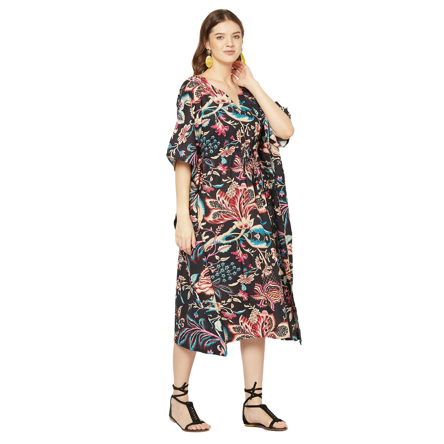 Boho Blossoms - 100% Cotton Kaftan