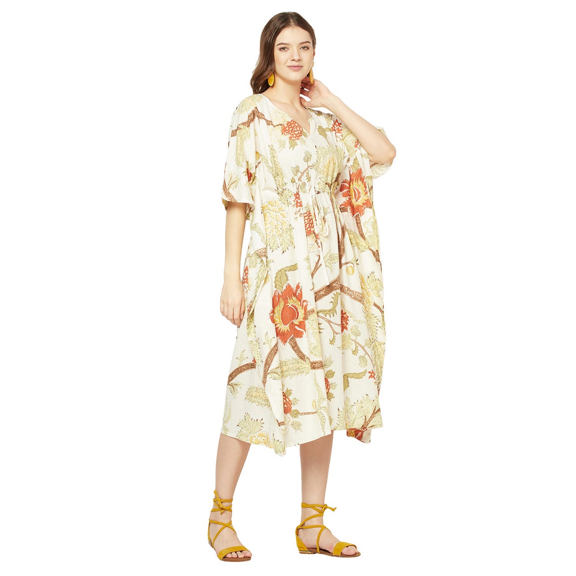 Forest Fantasia - 100% Cotton Kaftan