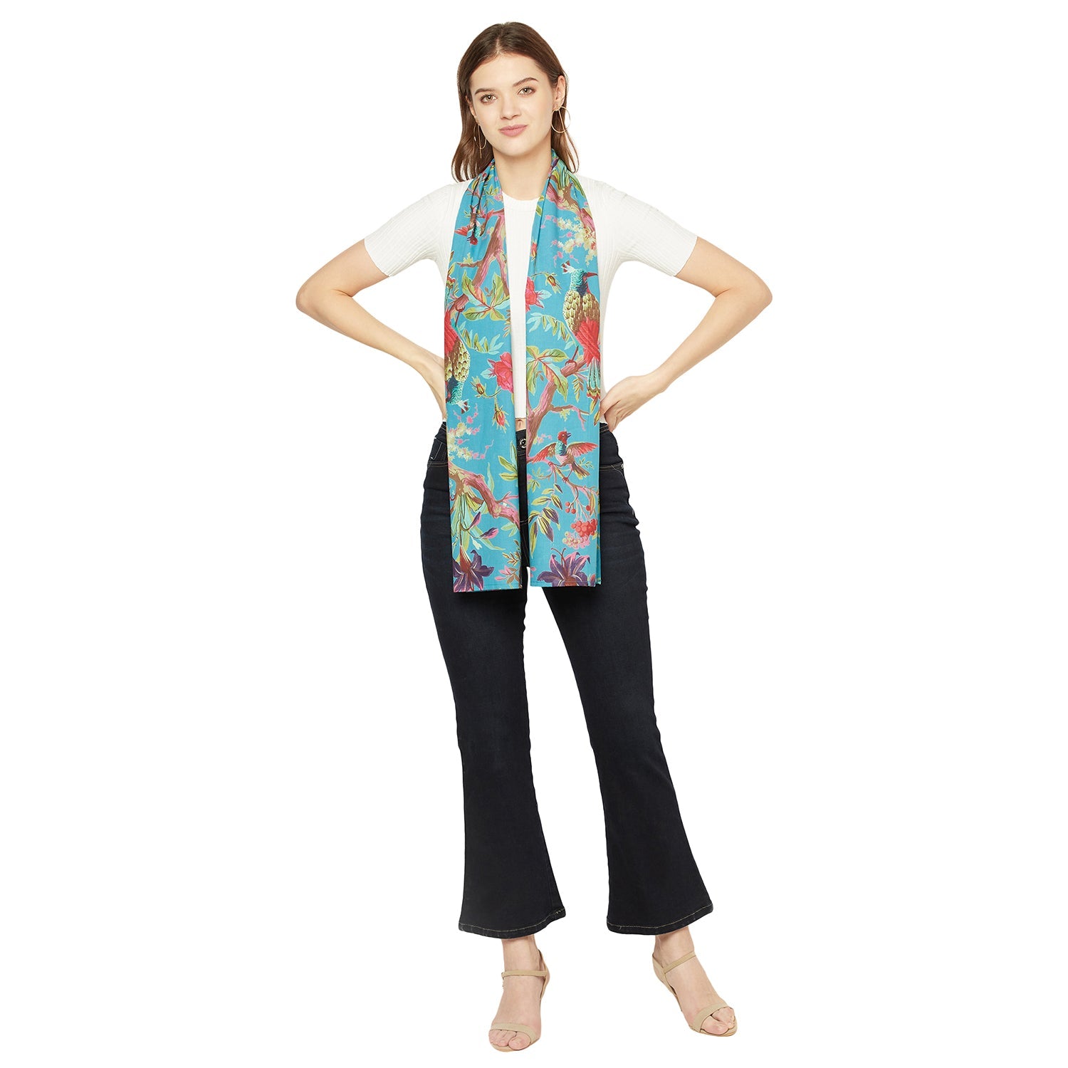 Secret Garden 100% Cotton Scarf