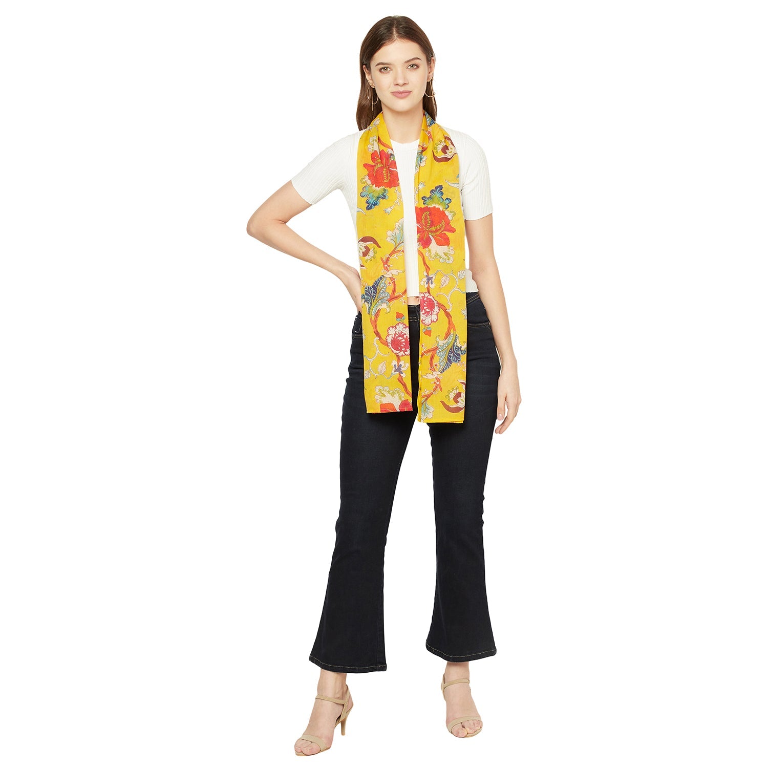 Paradise Blooms 100% Cotton Scarf