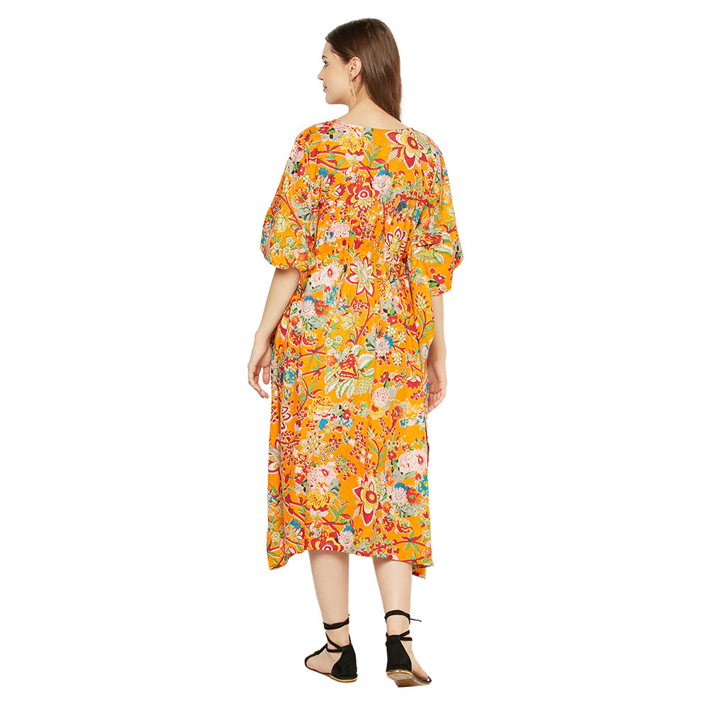 Floral Dream Cotton Kaftan - 100% Cotton