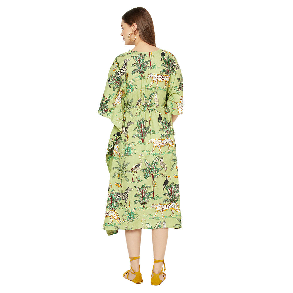 Jungle Retreat Cotton Kaftan - 100% Cotton