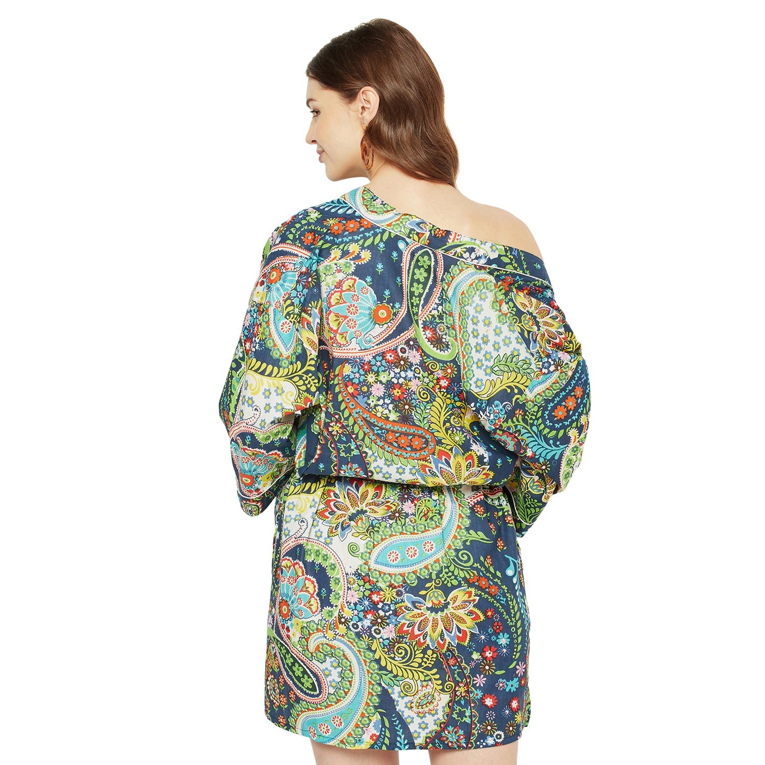 Floral Retreat 100% Cotton Kimono Robe