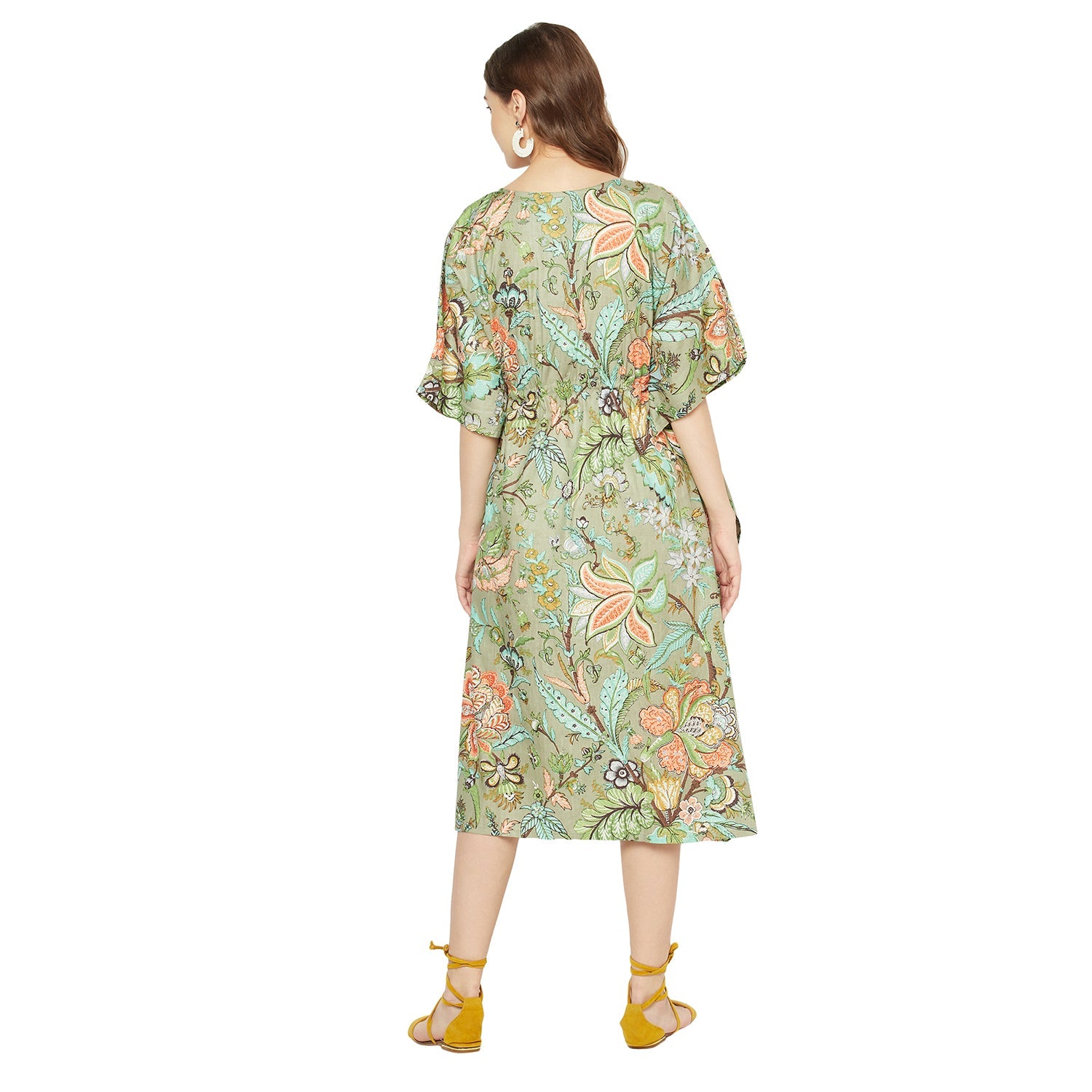 Wildflower Waltz - 100% Cotton Kaftan