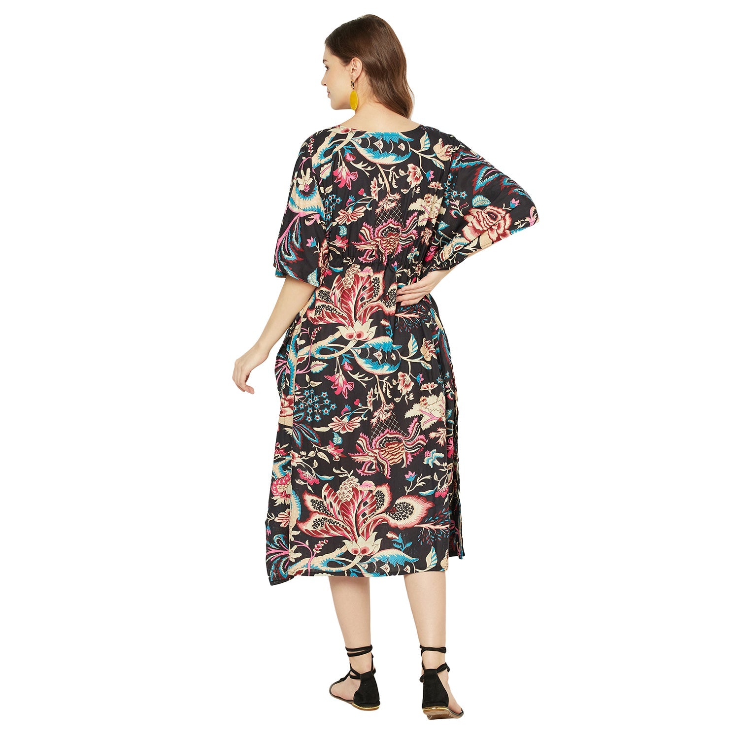 Boho Blossoms - 100% Cotton Kaftan