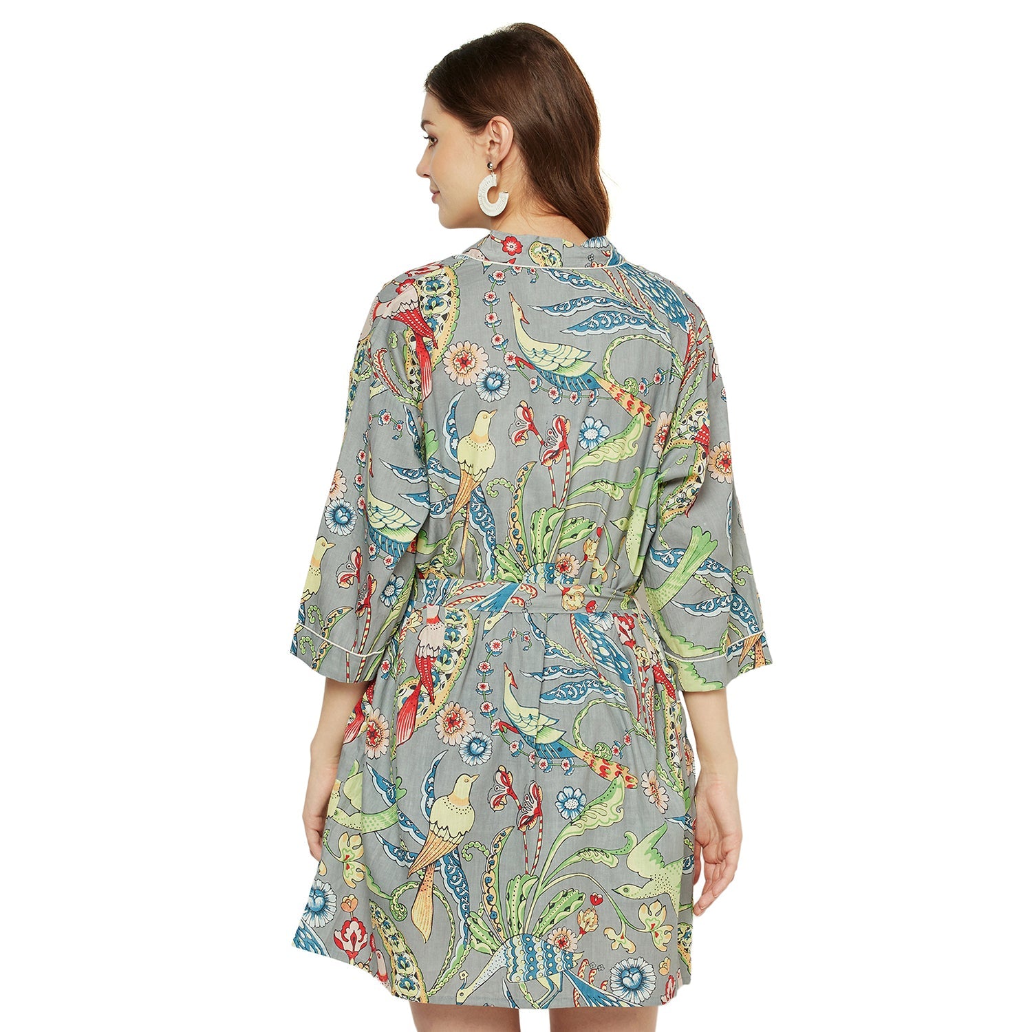 Wings of Wonder - 100% Cotton Kimono Robe