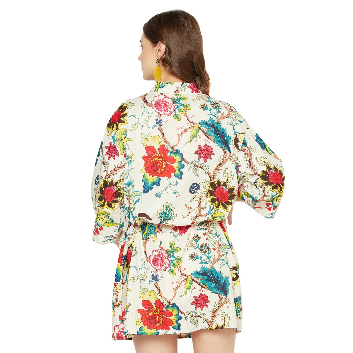 Bohemian Botanica - 100% Cotton Kimono Robe