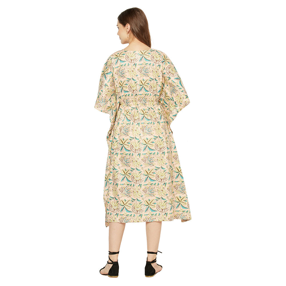 Hushed Haze Cotton Kaftan - 100% Cotton