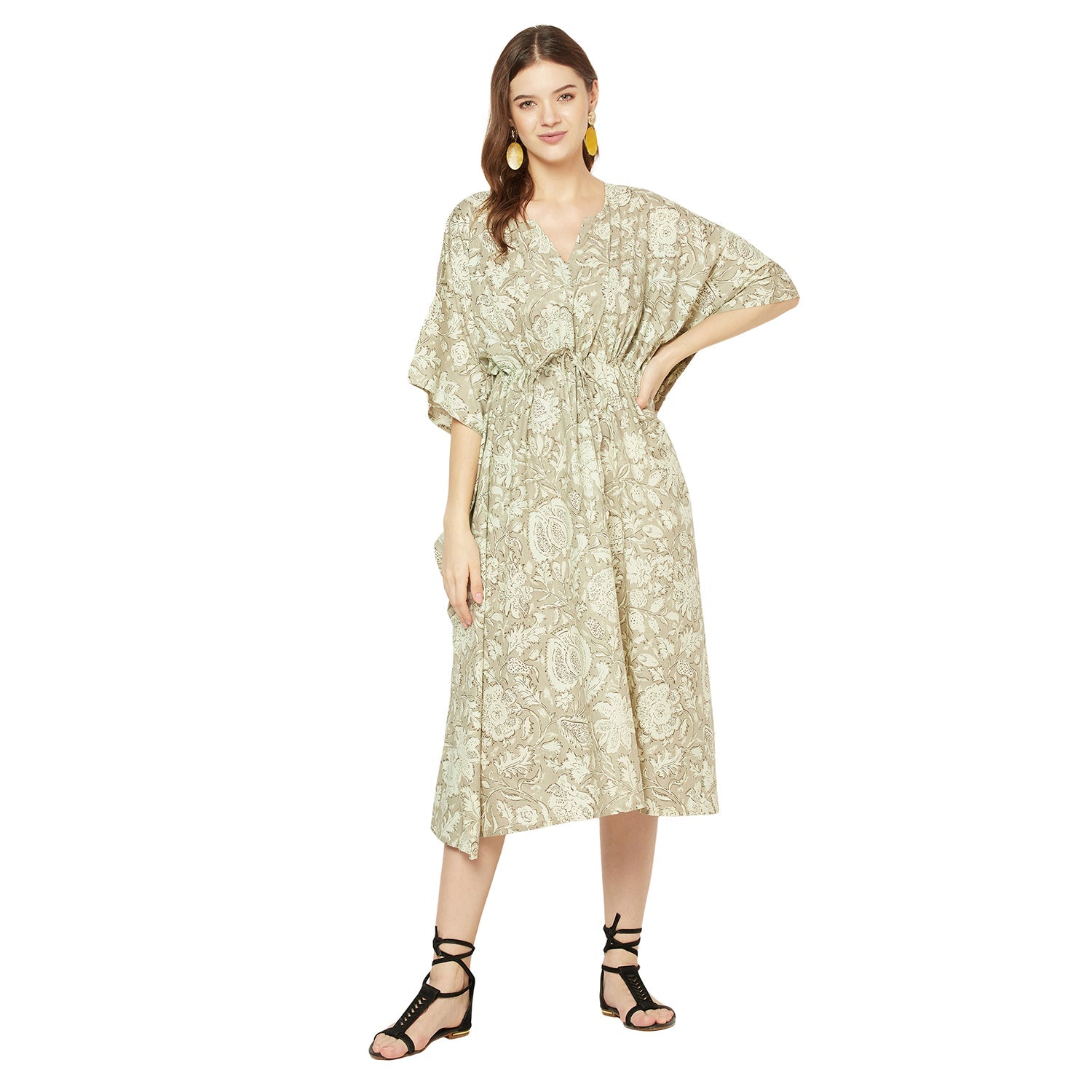 Garden Serenity - 100% Cotton Kaftan