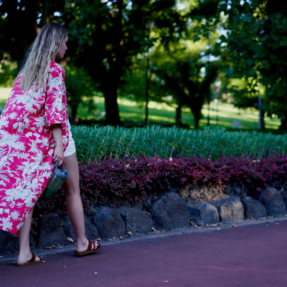 Seaside Serenity Cotton Kimono Robe – Coastal Boho