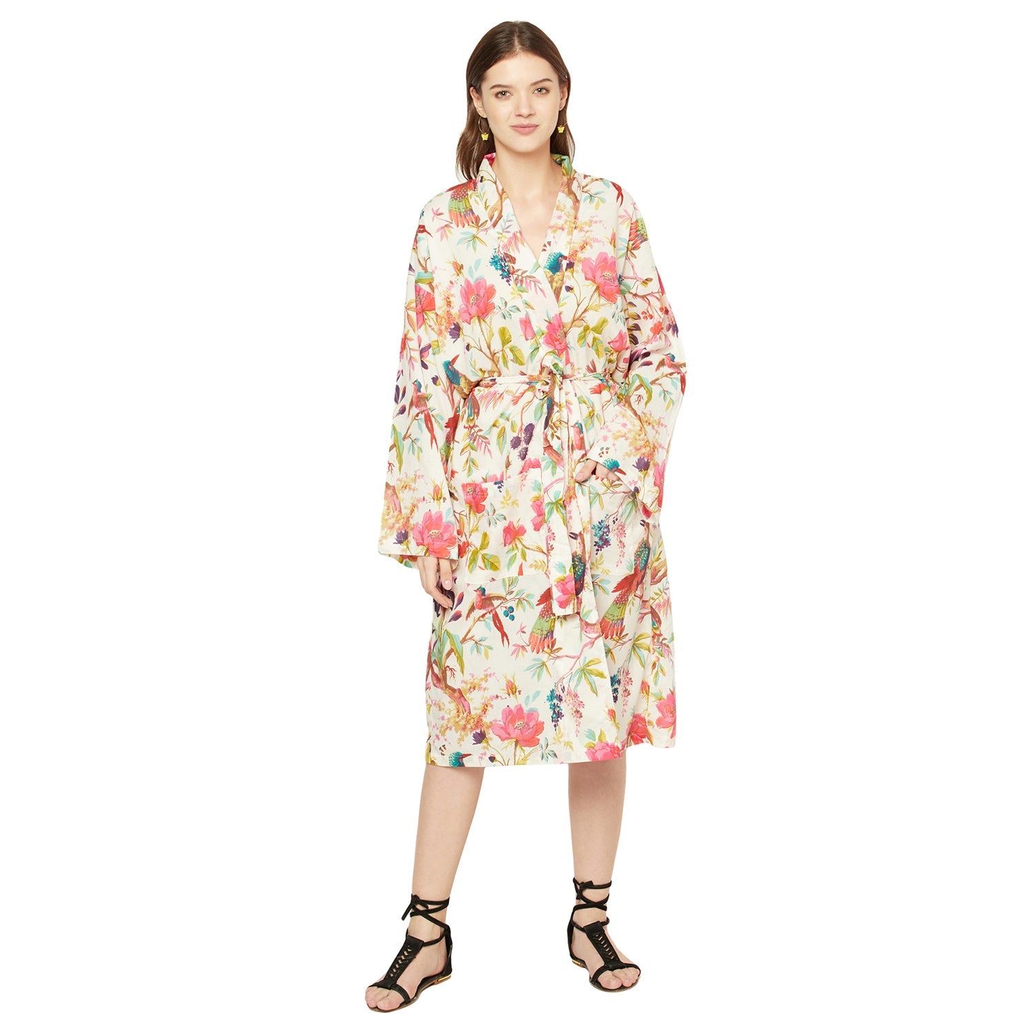 Birds of Paradise Cotton Kaftan