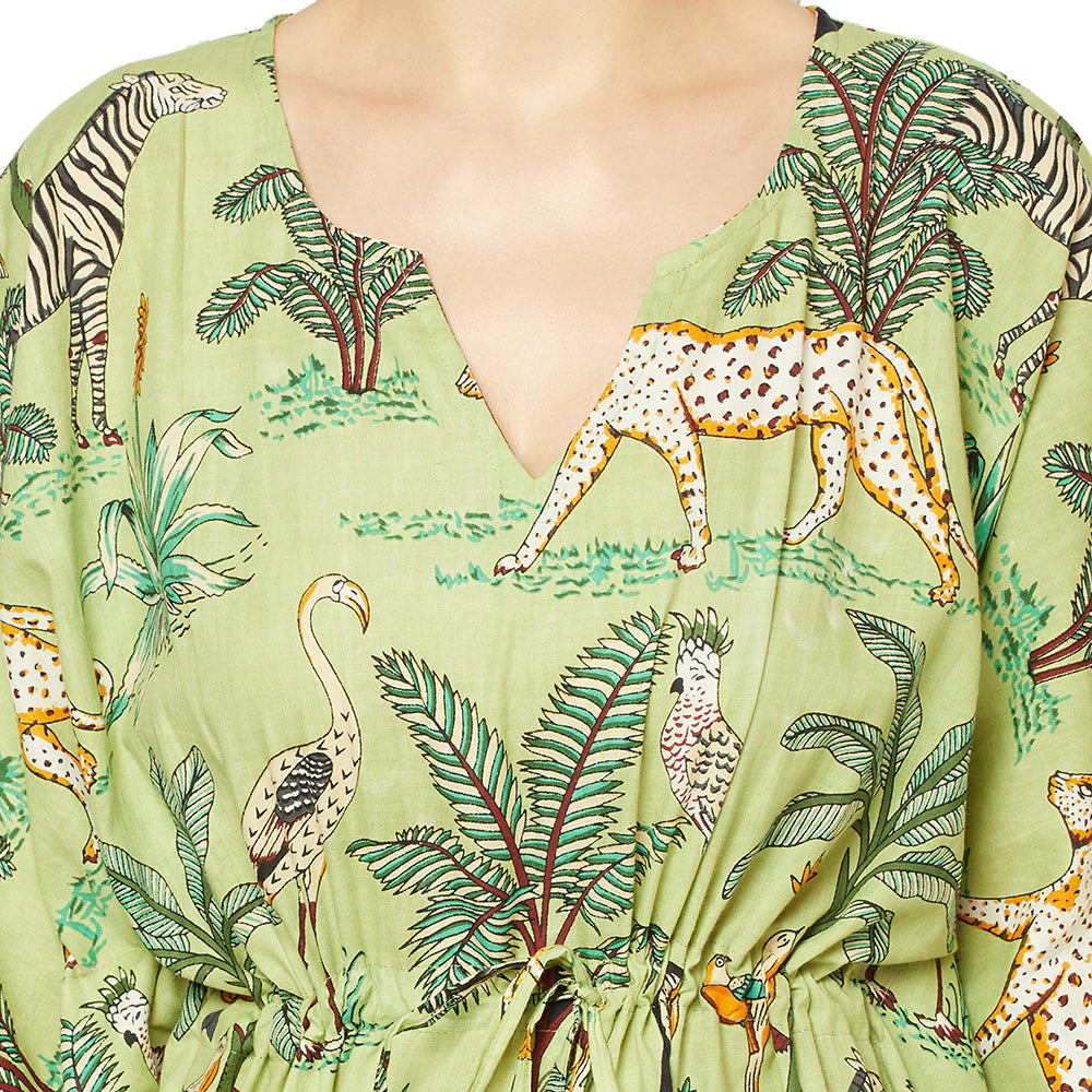 Jungle Retreat Cotton Kaftan - 100% Cotton