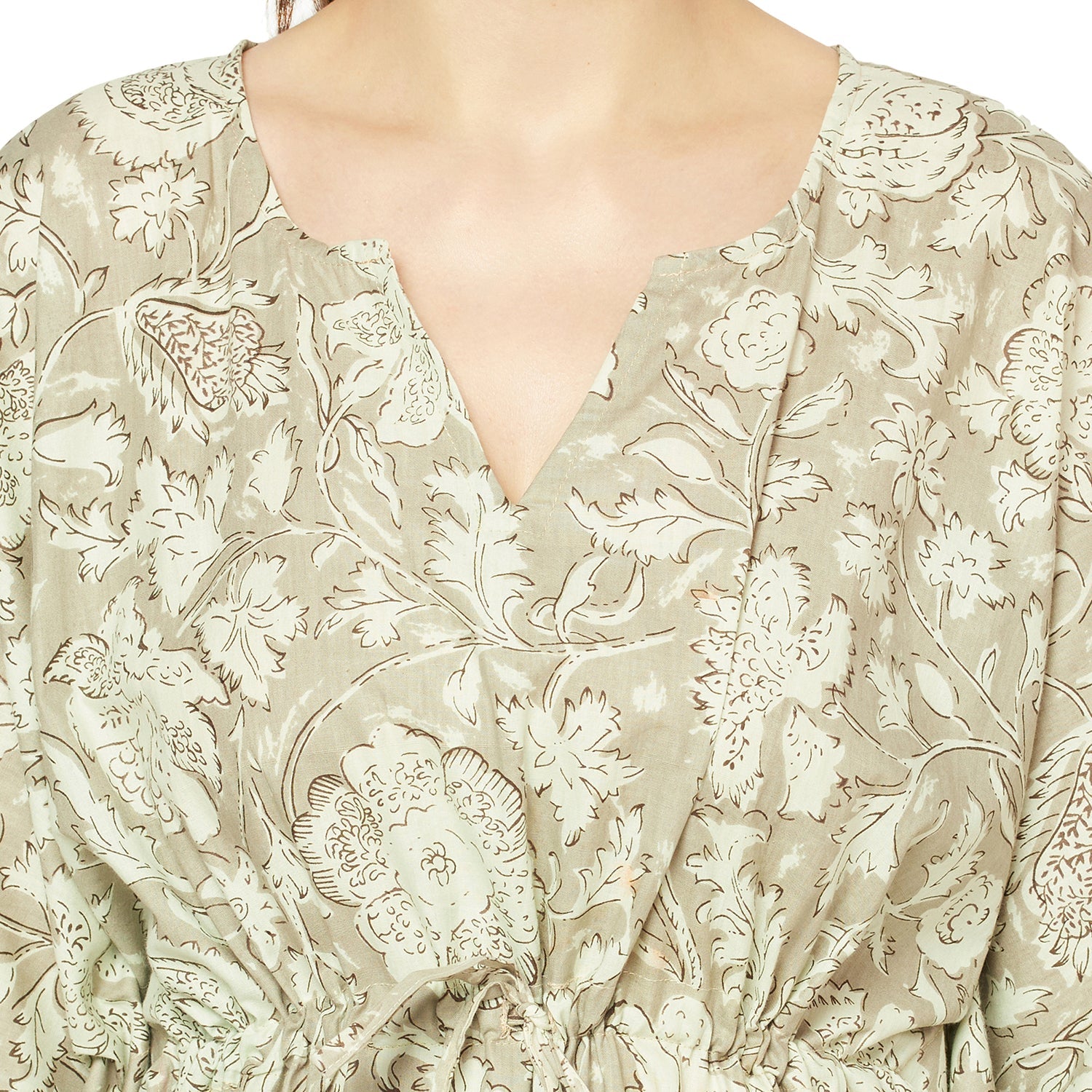 Garden Serenity - 100% Cotton Kaftan