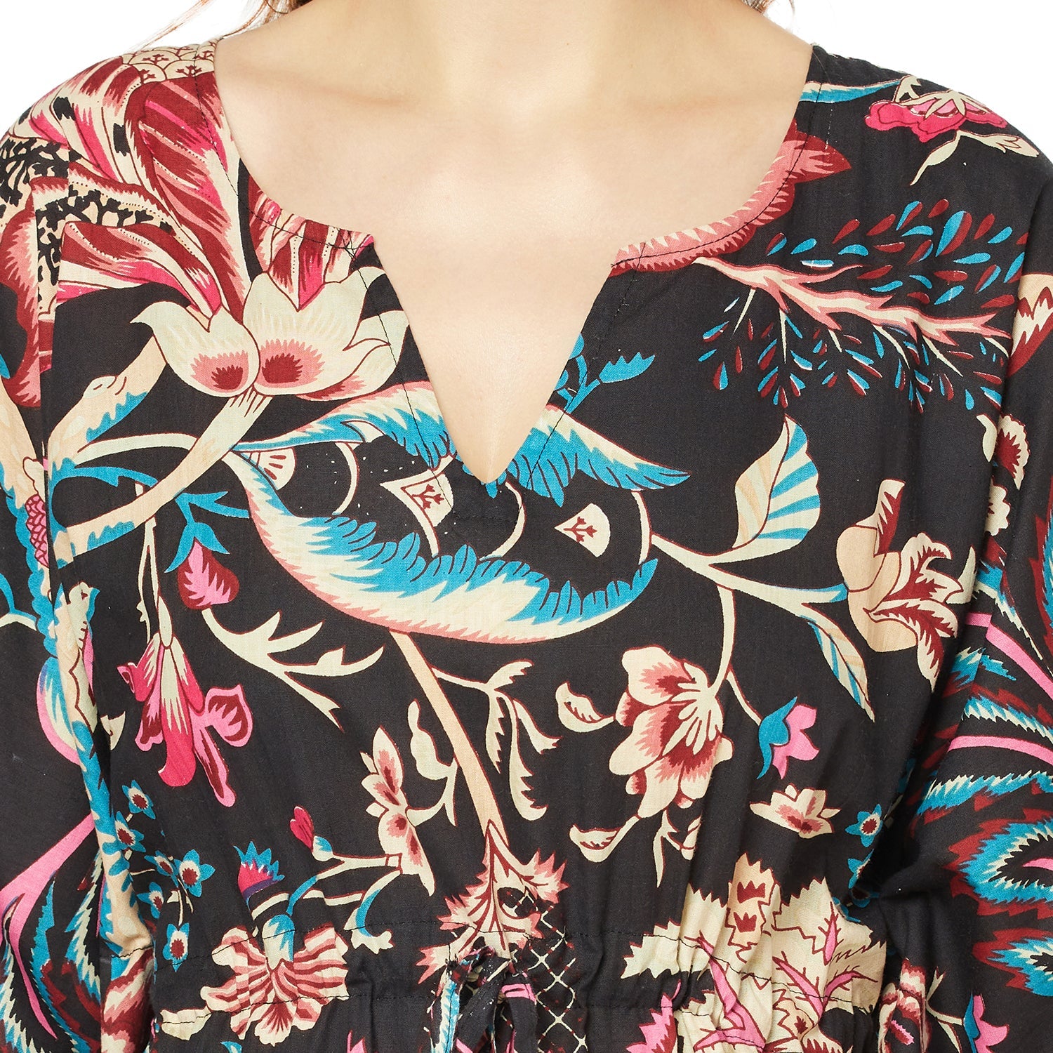 Boho Blossoms - 100% Cotton Kaftan