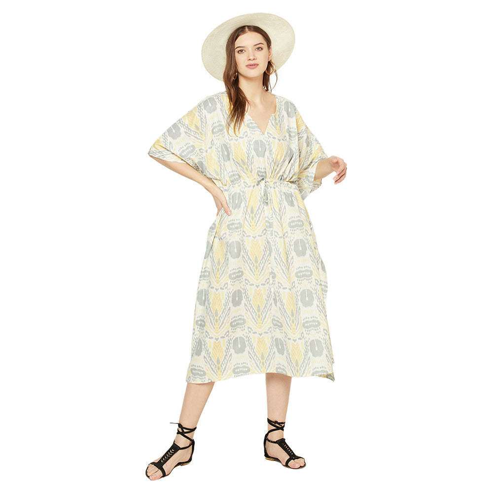 Serene Sanctuary Cotton Kaftan - 100% Cotton