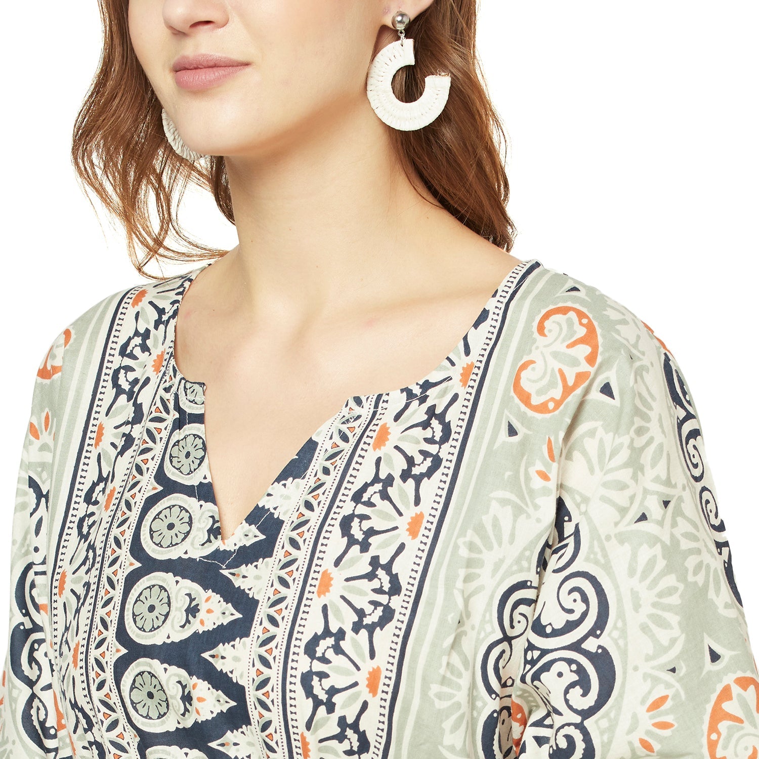 Harmonious Hues - 100% Cotton Kaftan