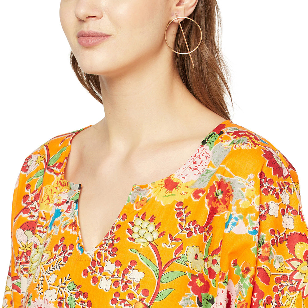 Floral Dream Cotton Kaftan - 100% Cotton