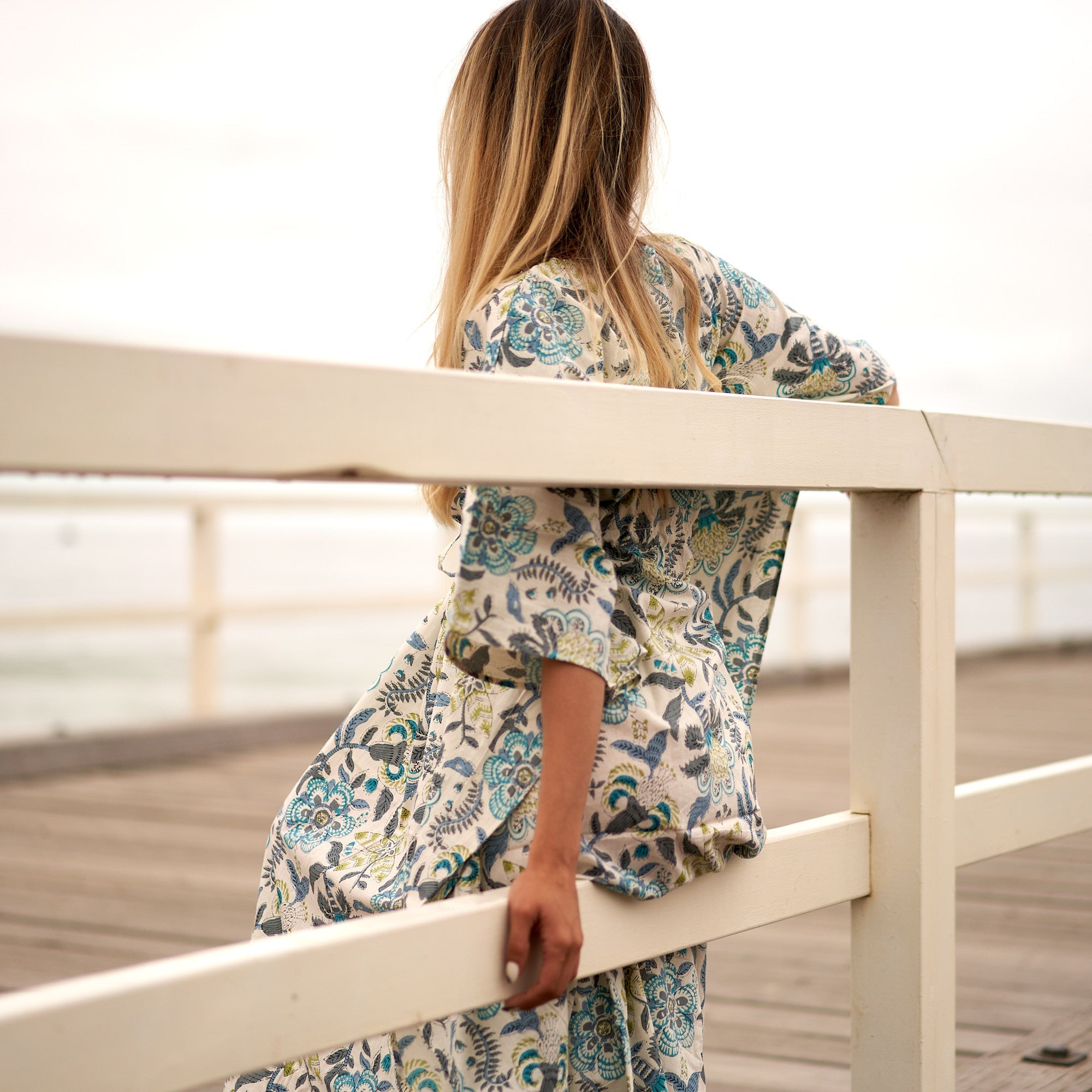 Tranquil Escape Cotton Kaftan | Soothing Style