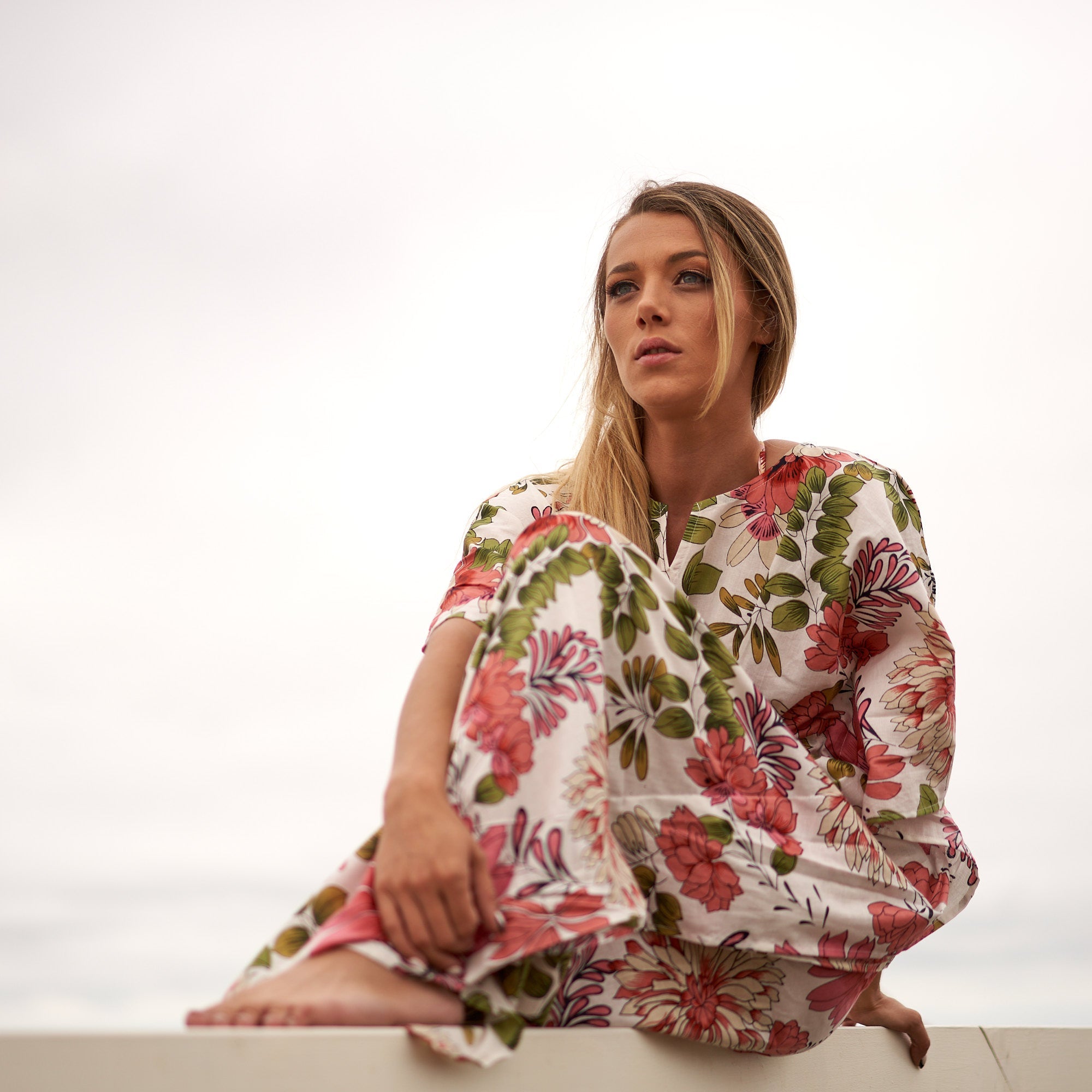 Serene Escape Cotton Kaftan | Peaceful Look