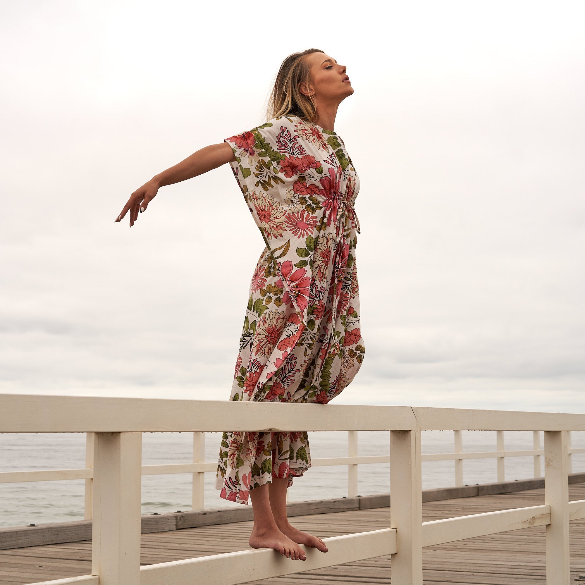 Serene Escape Cotton Kaftan | Peaceful Look