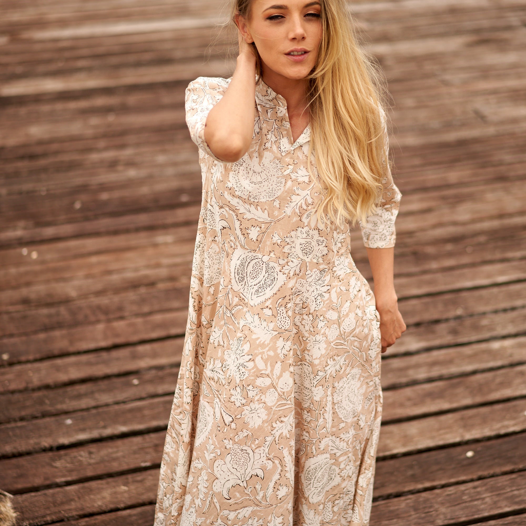 Dreams of Cream Cotton Dress | Classic Look