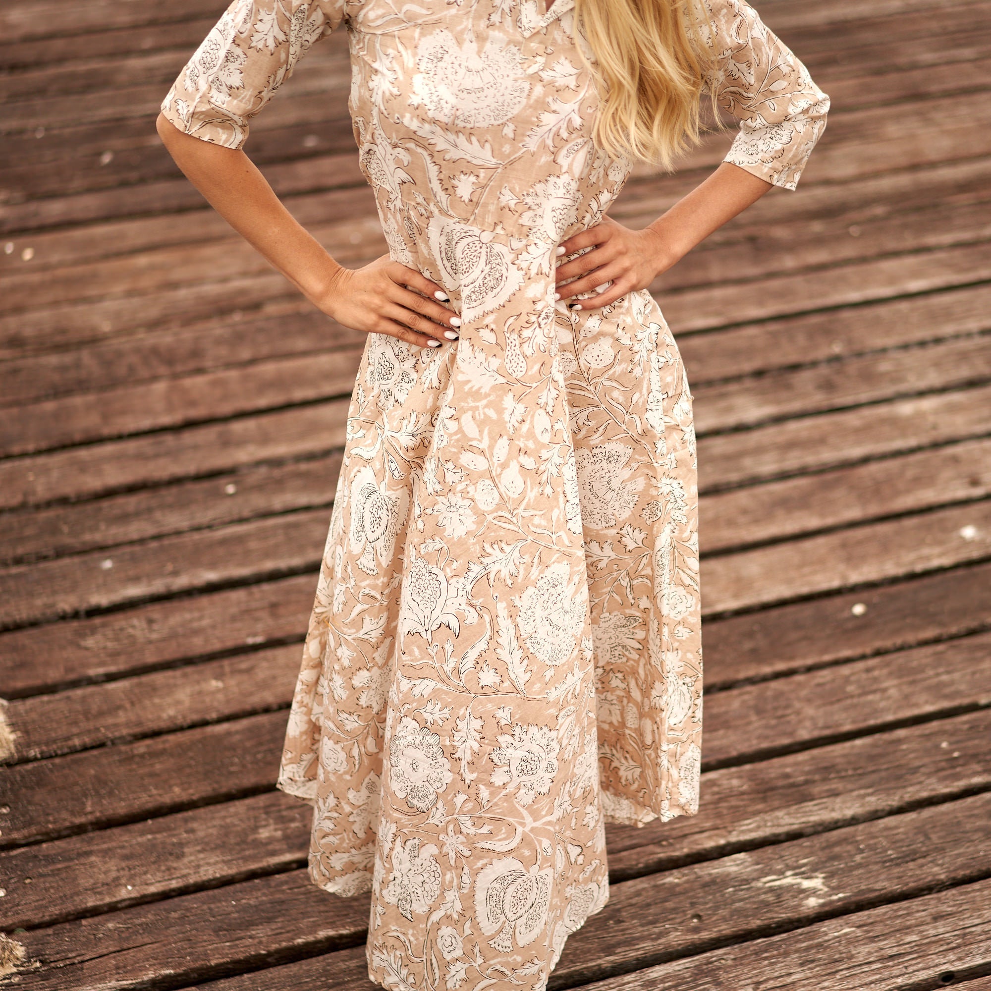 Dreams of Cream Cotton Dress | Classic Look