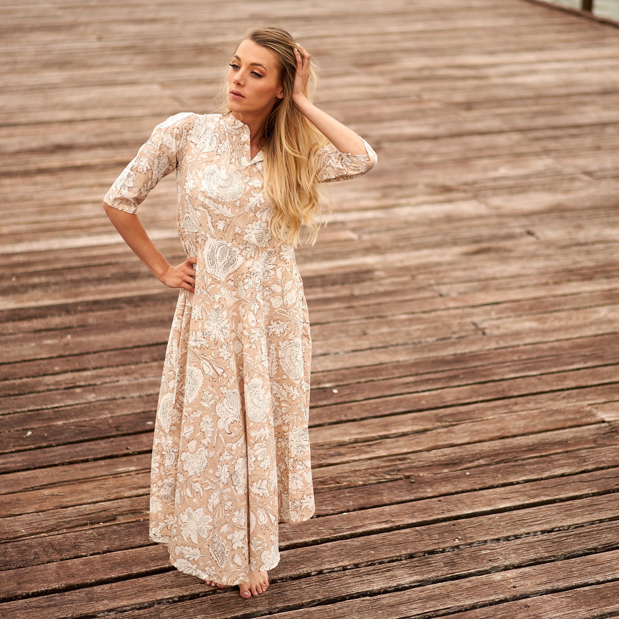 Dreams of Cream Cotton Dress | Classic Look