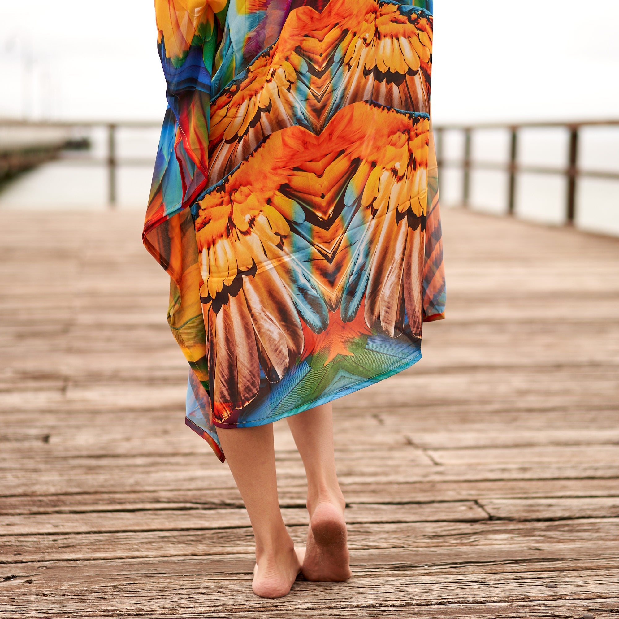 Jungle Jubilee Silk Kaftan | Nature Inspired